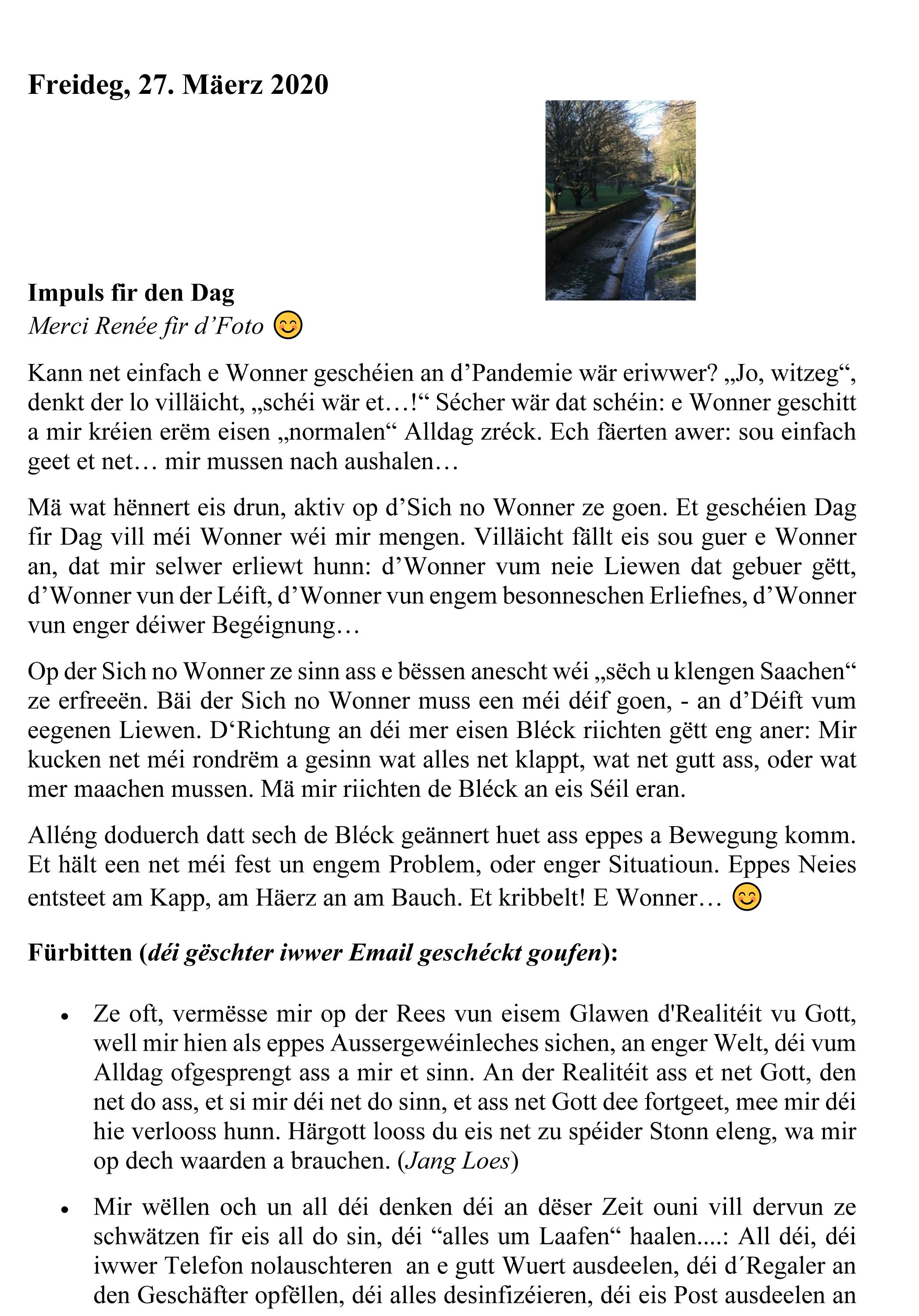 20200327 Gedanke fir den Dag 1