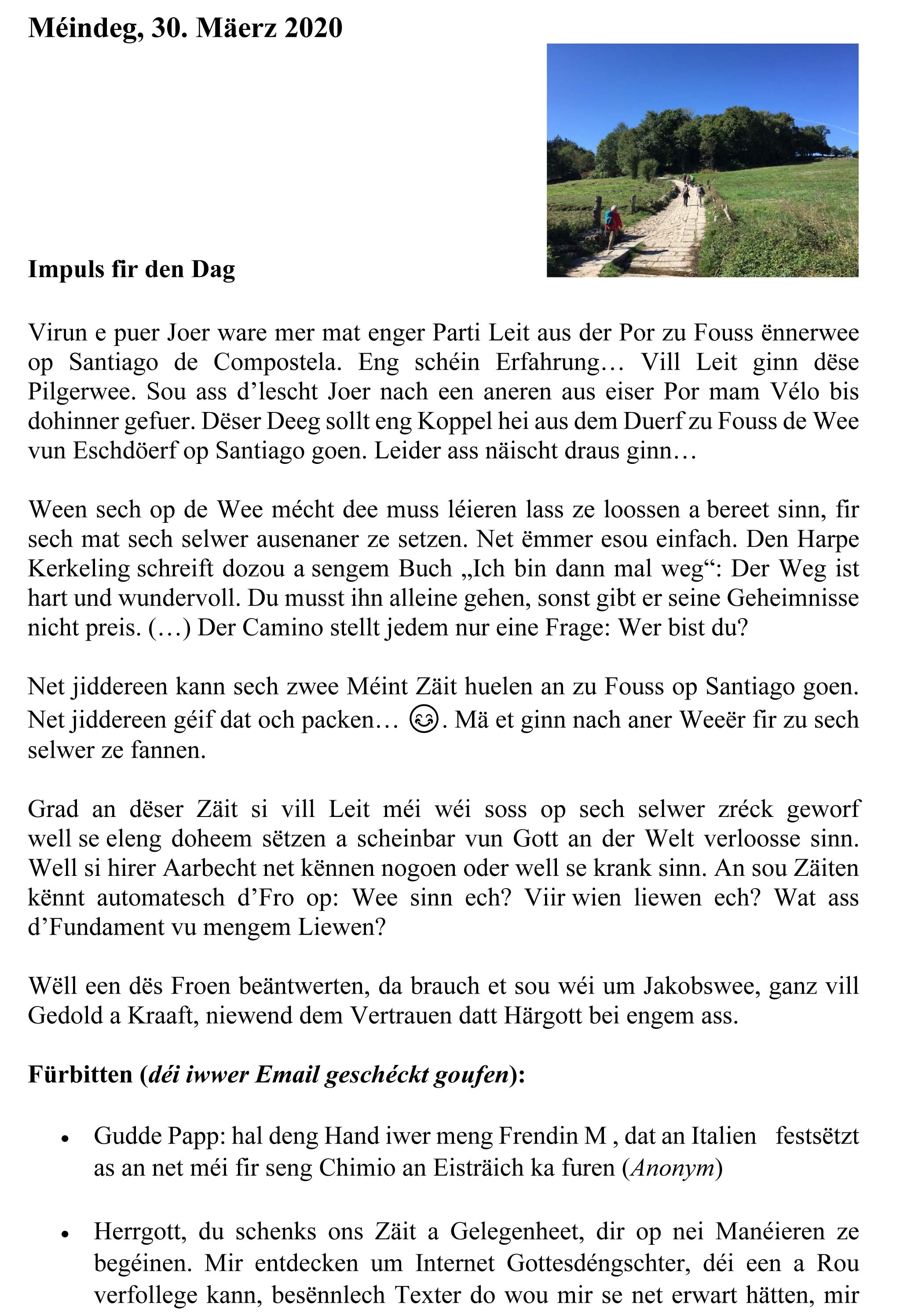 20200331 Gedanke fir den Dag 1