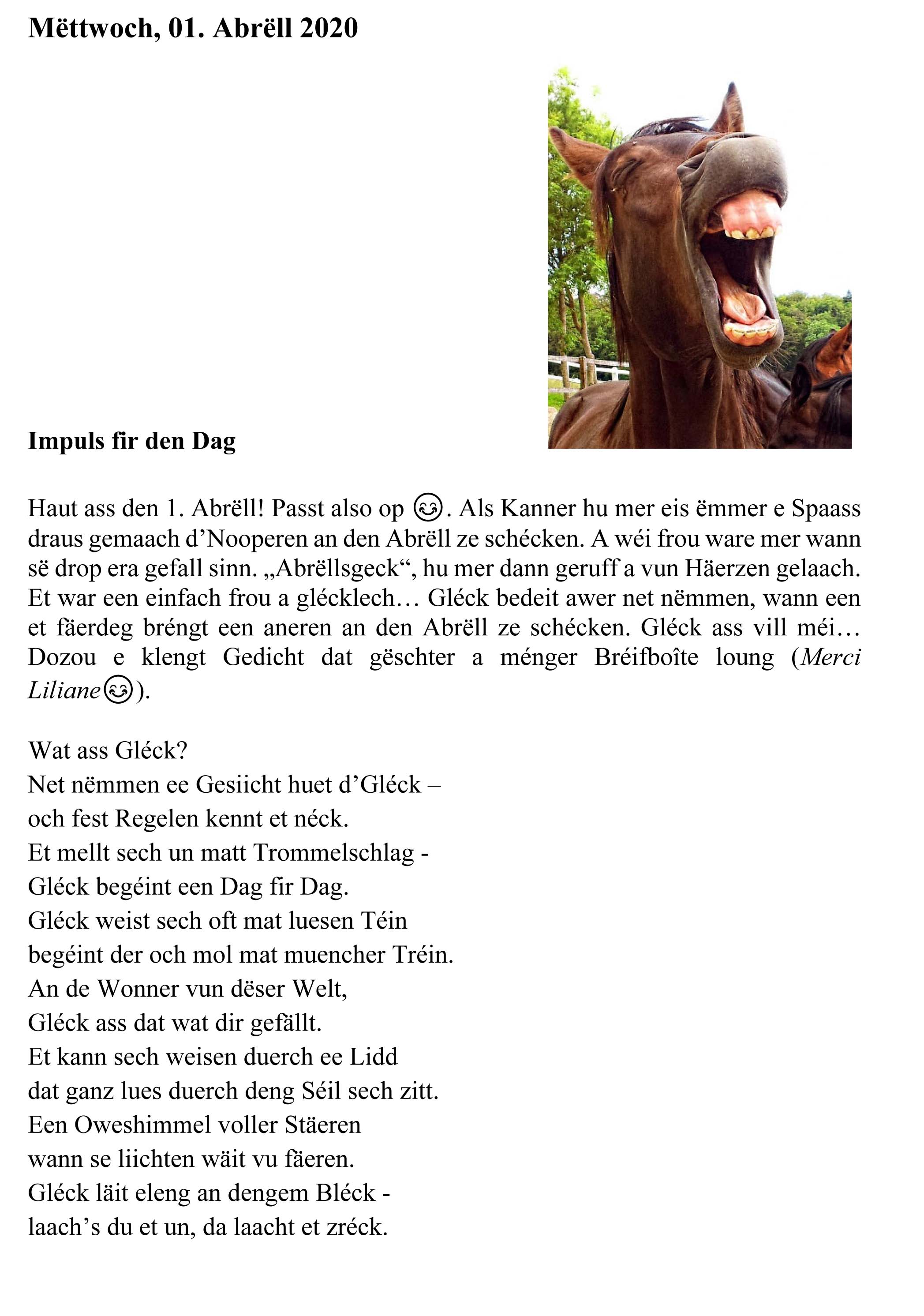 20200401 Gedanke fir den Dag 1