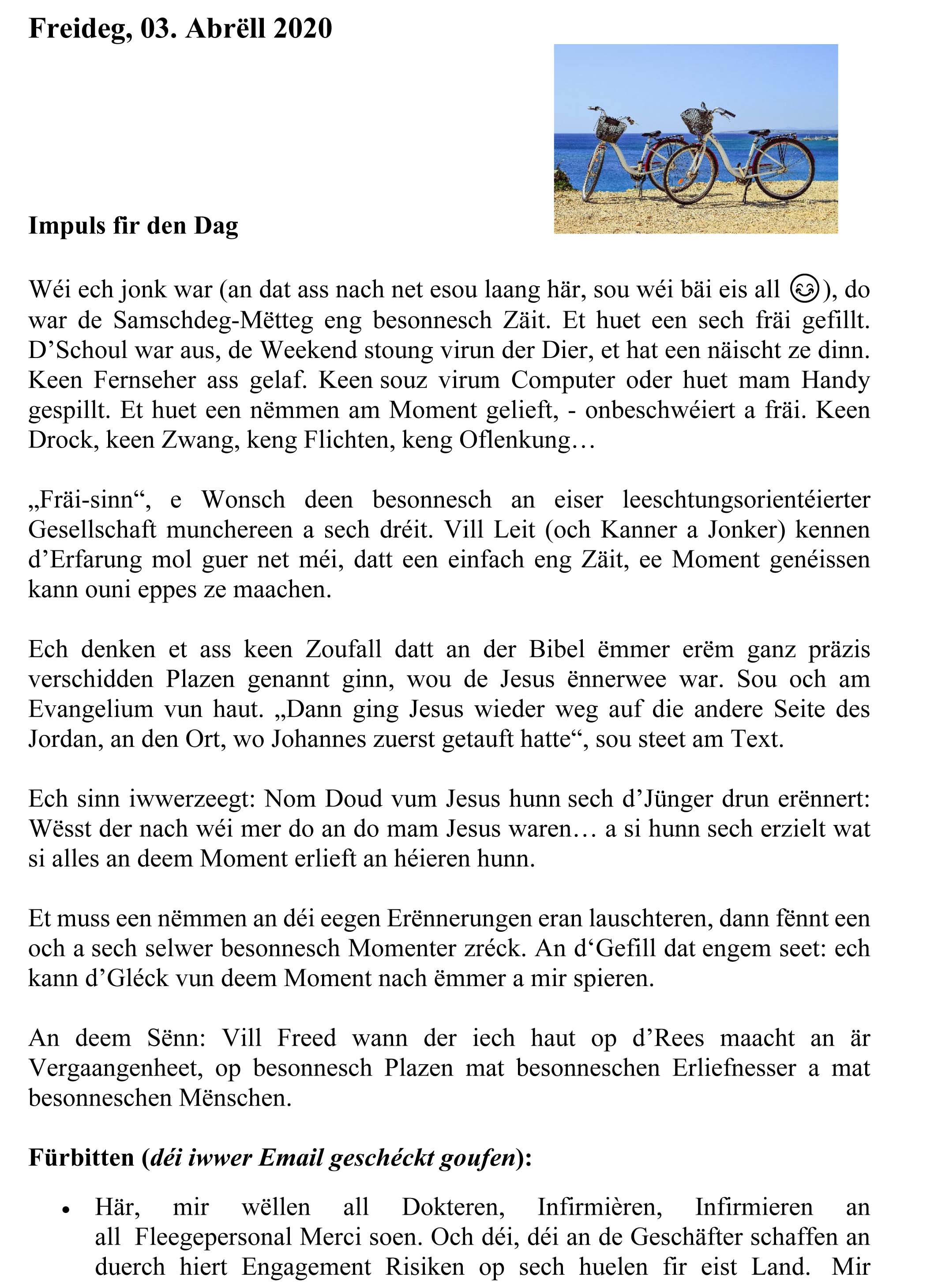 20200403 Gedanke fir den Dag 1