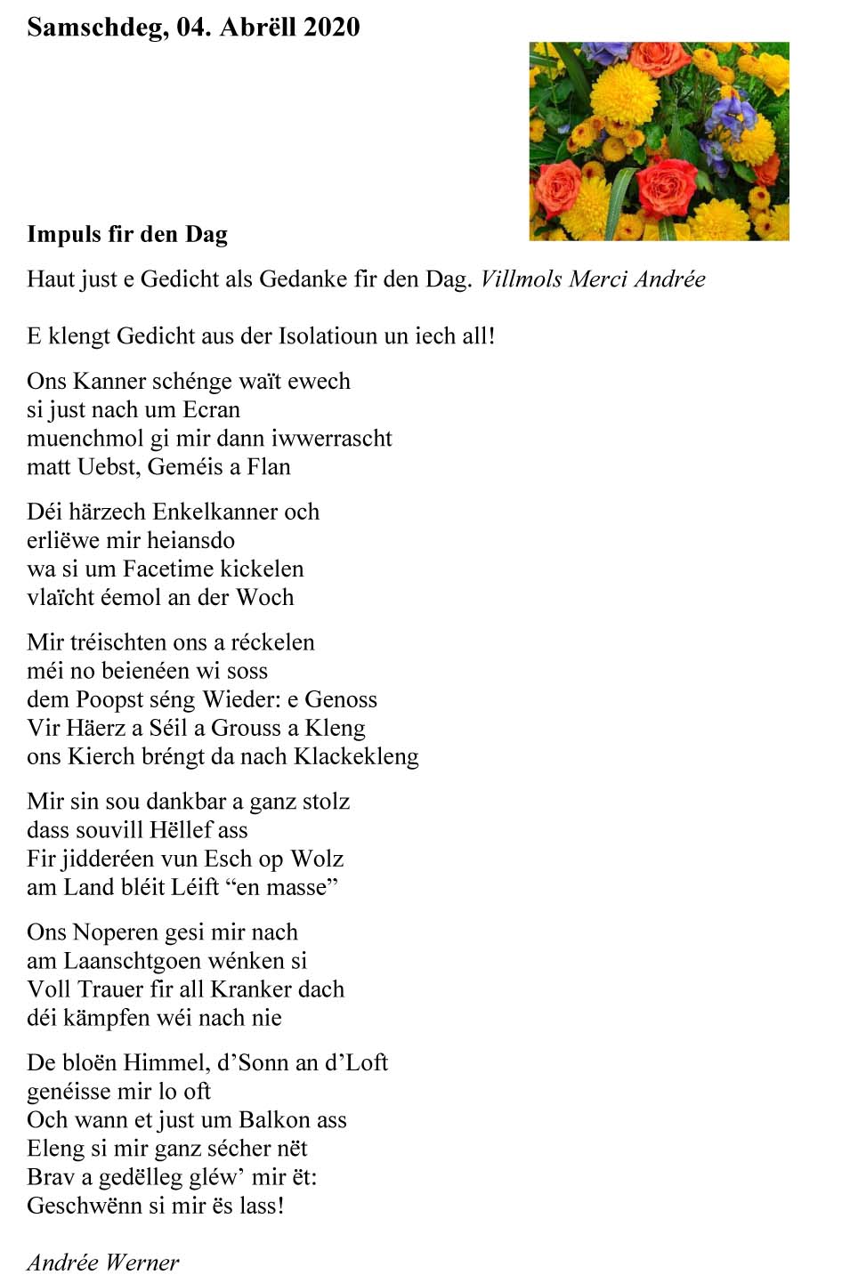 20200405   Gedanke fir den Dag4 1